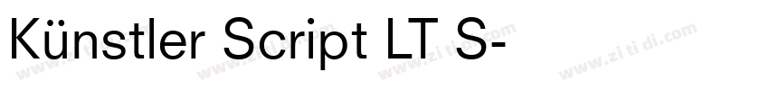 Künstler Script LT S字体转换